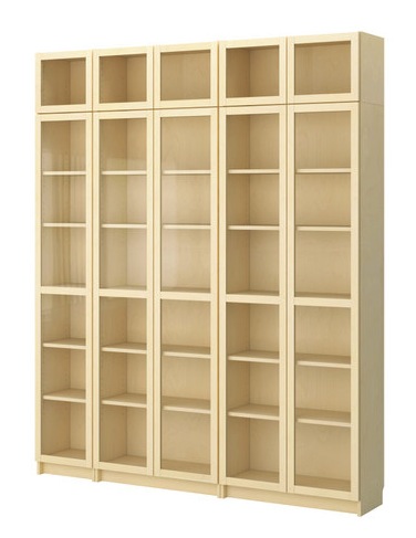 BILLY Bookcase with glass door