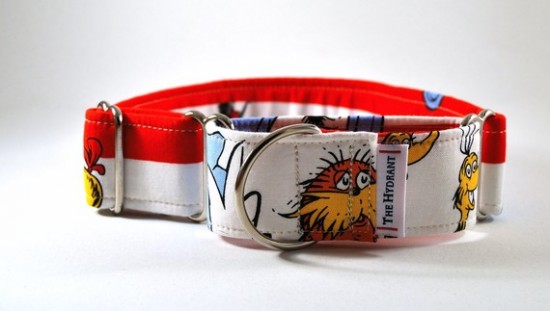 Stripe Celebration Cat In The Hat MARTINGALE Big Dog Collar