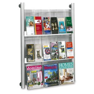 Modern-style magazine racks.