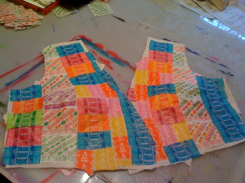 wrappertop - DIY explosion: my teen and I made a dress out of candy wrappers wrappertop