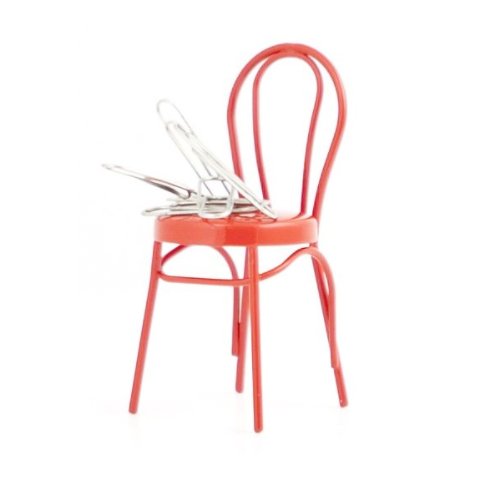 Magnetic paperclip mini-chair