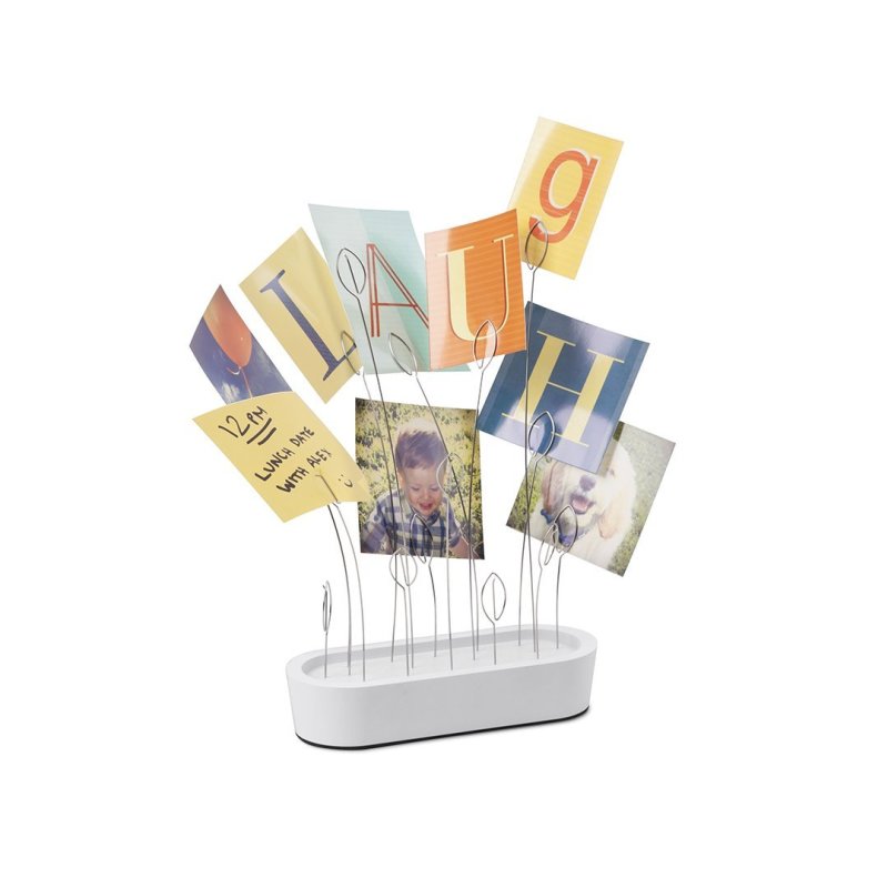 Change up the art and photos as often as you want with this photo display