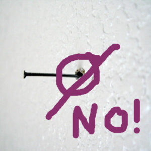no nail holes