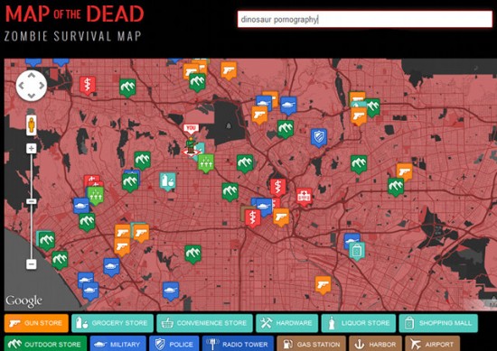 map of the dead