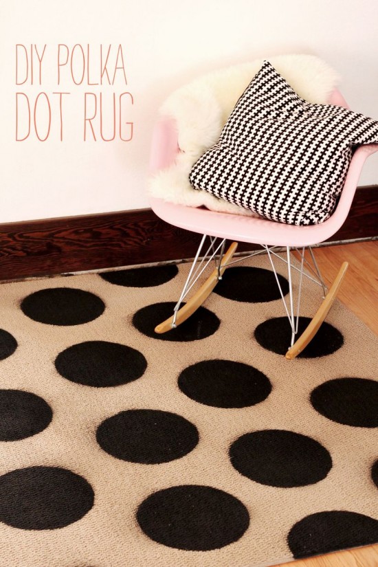 polka dot rug