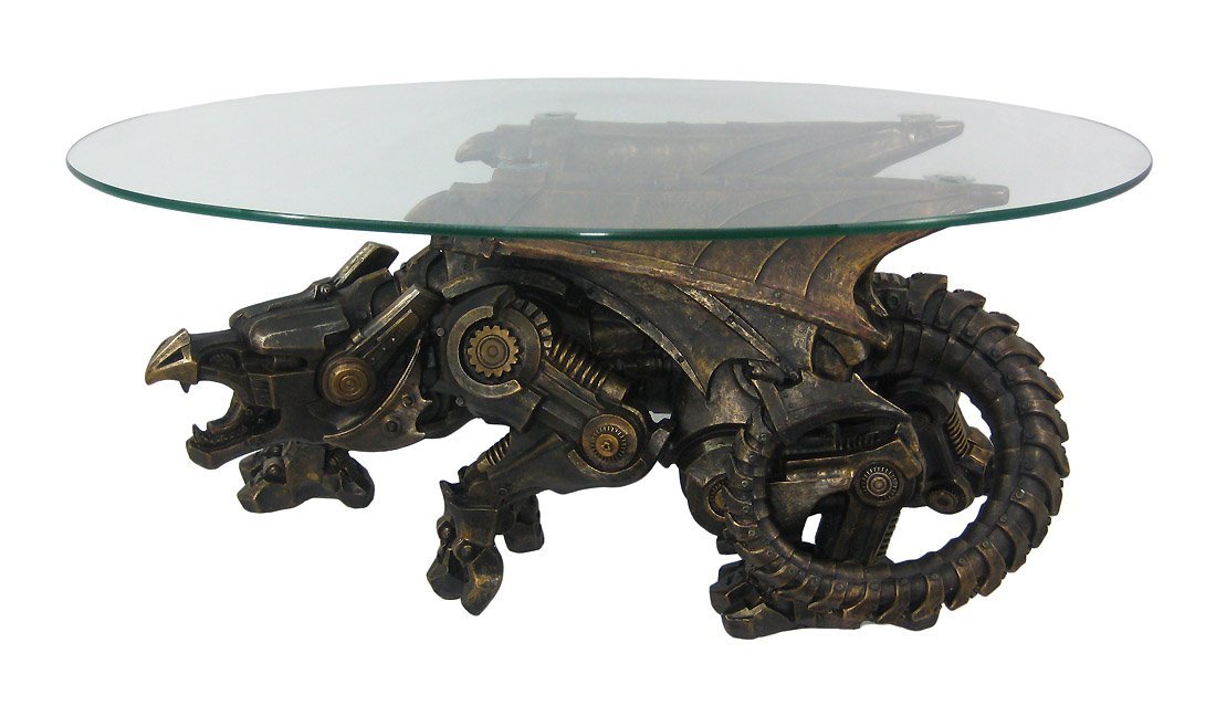steampunk dragon coffee table 1