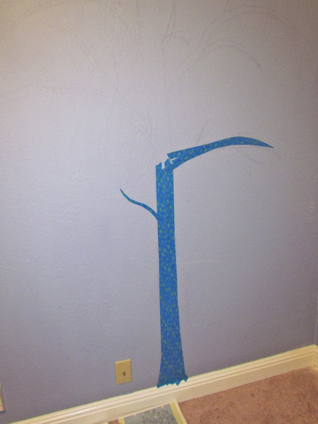 wall stenciling Step 3a
