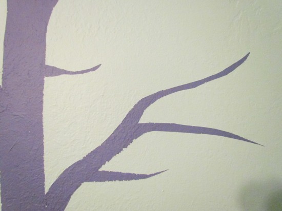 wall stenciling Step 6b note seepage 1