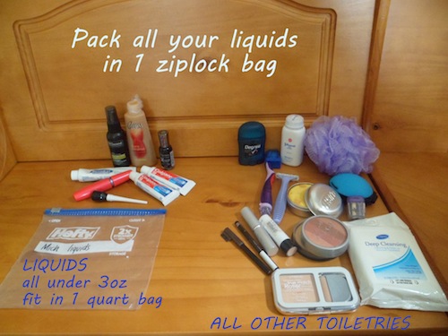pack your liquids