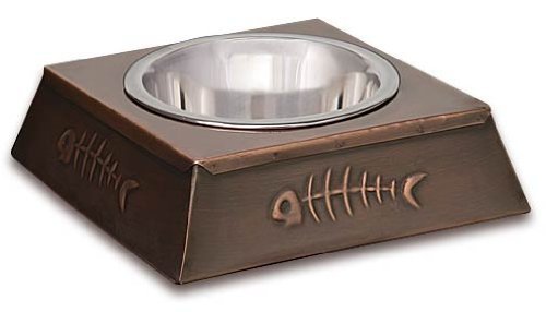 Vintage Copper Square Dish for Pets