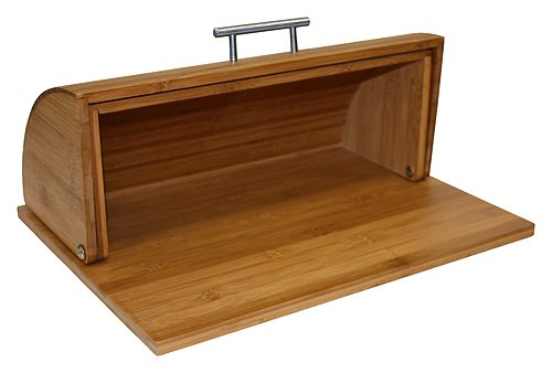 Drill holes into a sweet looking bread box, like this Swivel Top Bread Box & Storage Box