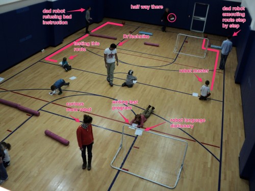 kids1 - How To Train Your Robot: how I teach kids to program without computers kids1