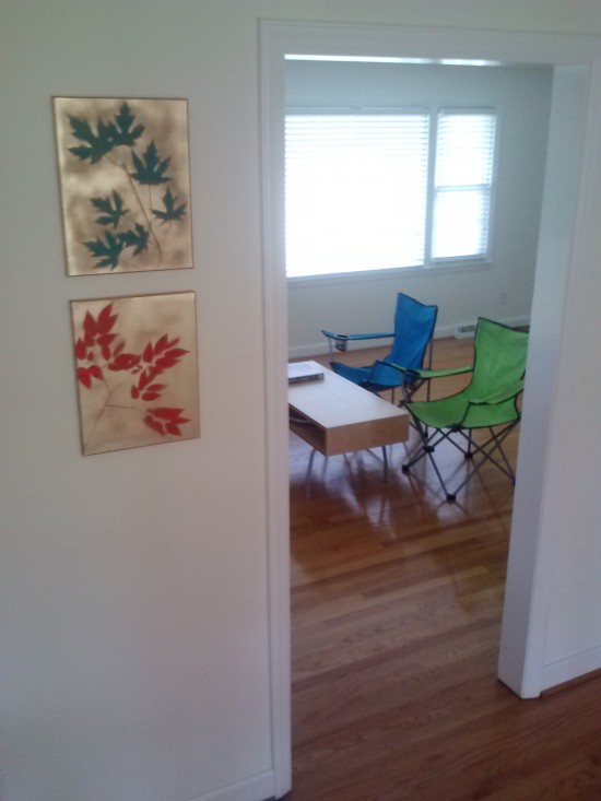 our couch and art