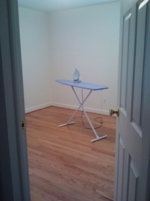 our ironing room