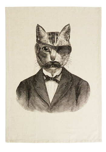 Shaken Not Purred tea towel, $14.99