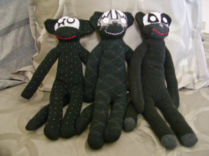 Thanks to AcidBubble for uploading her three sock monkeys to our Flickr pool