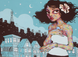 Painting by Ursula X. Young