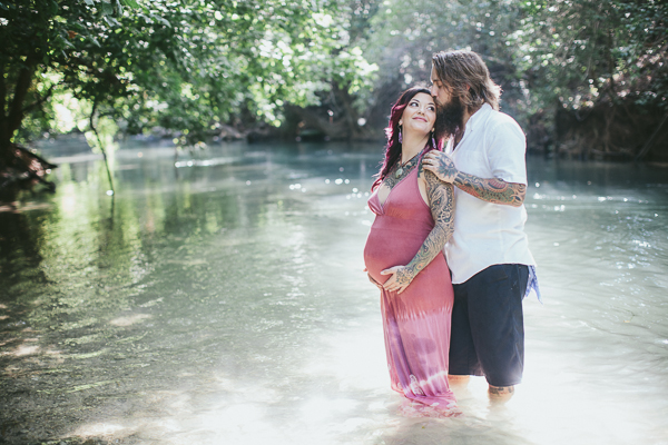 maternity session in river