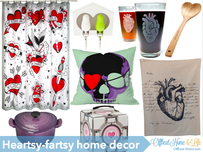 heart themed home decor
