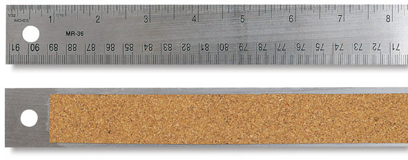 Stainless Steel Ruler with Cork Back, Hobby Lobby