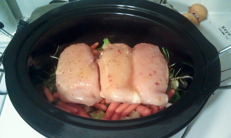 Italian chicken in the  slow cooker-2