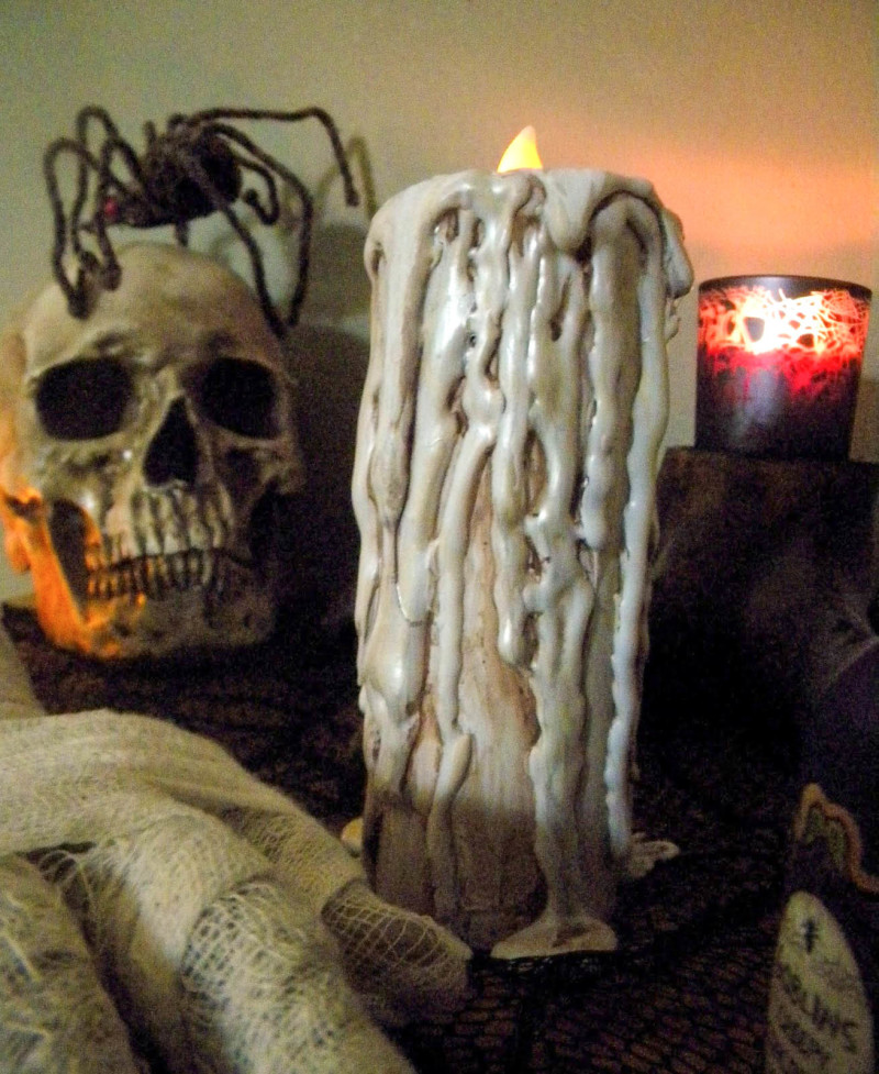 drippy candles with pvc pipe