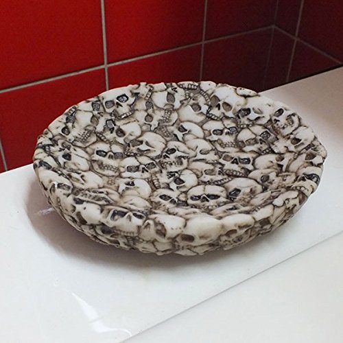Resin skulls soap dish