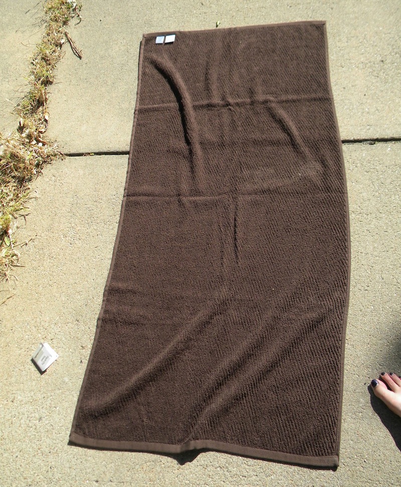 brown towel