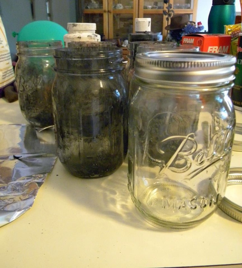 witch lanterns from mason jars