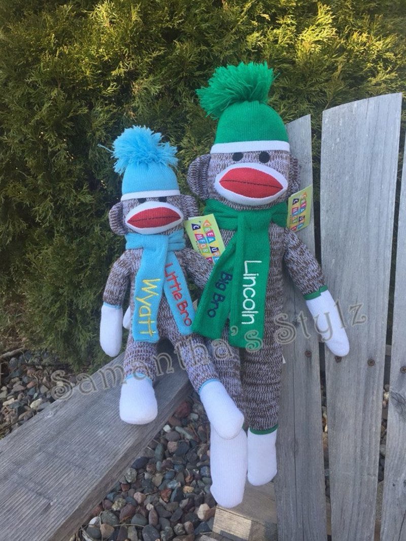 sock monkey family