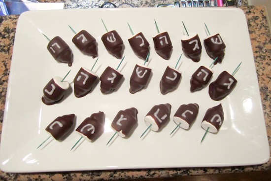 chocolate dreidel treats