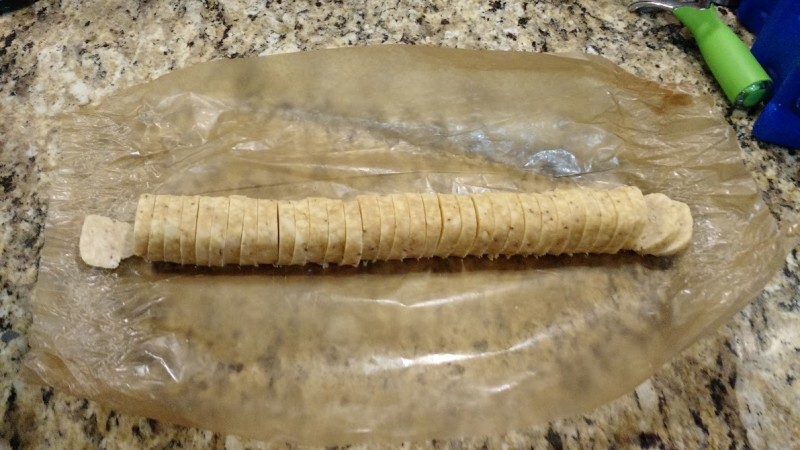 savory cheddar cheese shortbread cut up