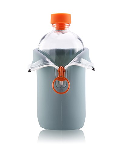 Sports Water Bottle - Aquaovo LAB[O] Space Odyssey Collection + Soft Silicone Sleeve - Jupiter