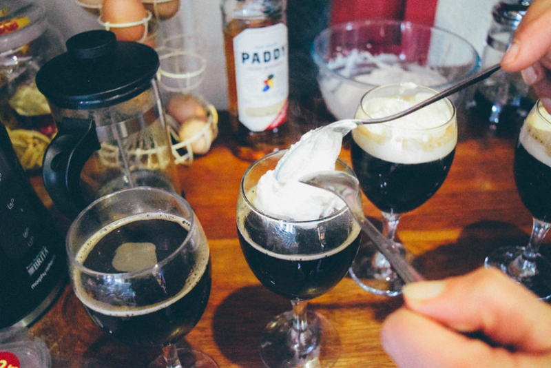 Irish coffees