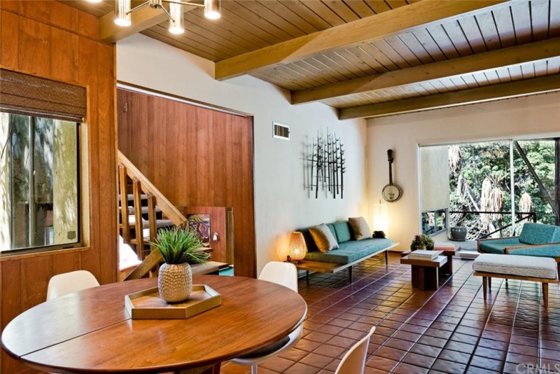 1955 glendale living room from dining