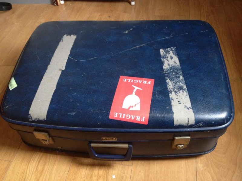 how can you repurpose an old suitcase