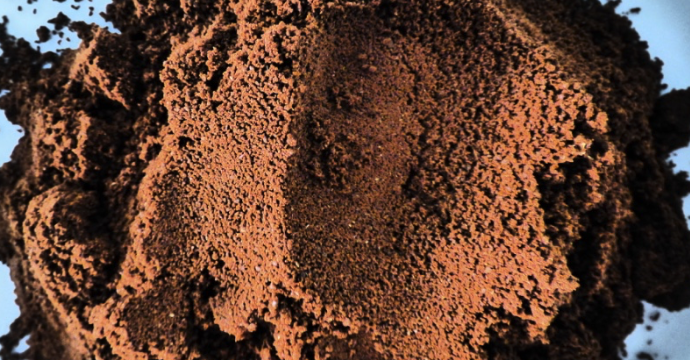 coffee grounds close up