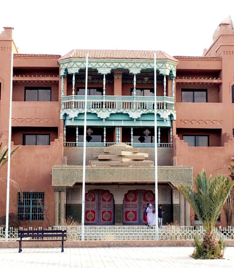 colorful building in ouarzazate