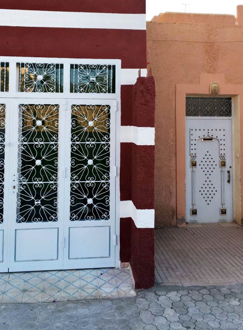 white doors in morocco