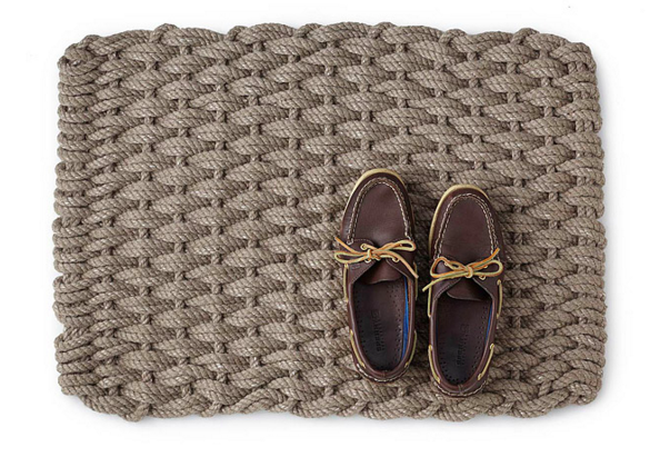 14 Uncommon Doormats To Welcome Folks To Your Offbeat Home   Recycled Rope Doormat 