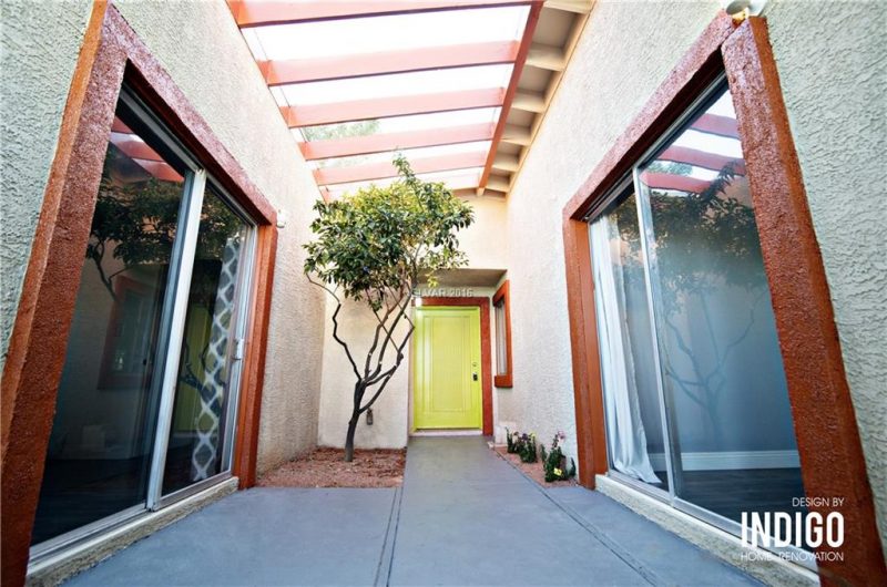 vintage home remodel entryway