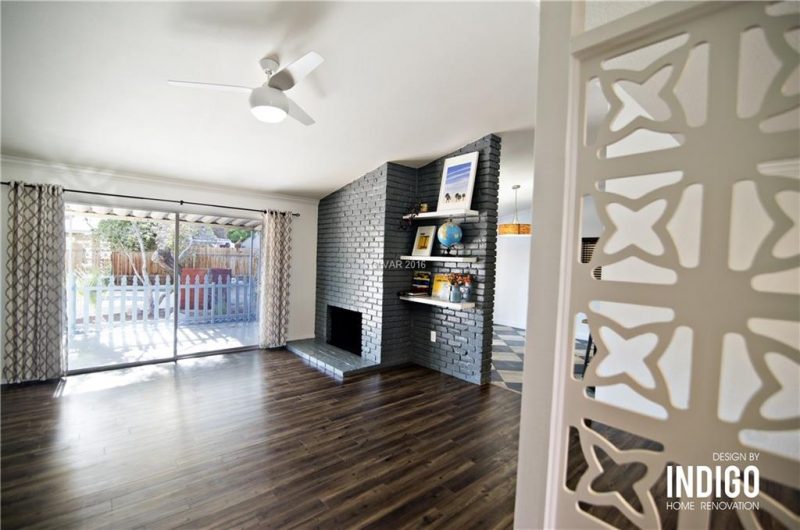 vintage remodel living room