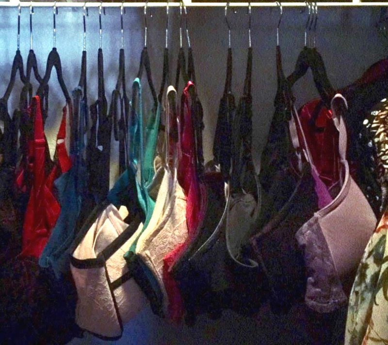 hanging bras