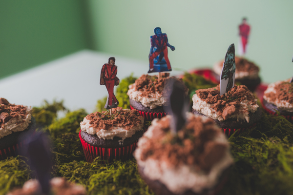 Michael Jackson Themed Birthday Party food killer thriller cupcakes