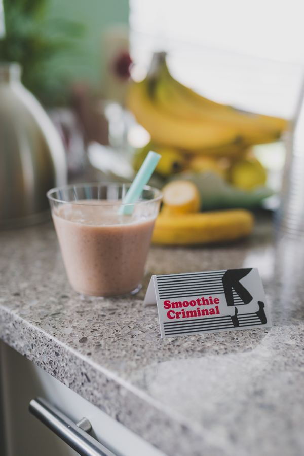Michael Jackson Themed Birthday Party food smoothie criminal