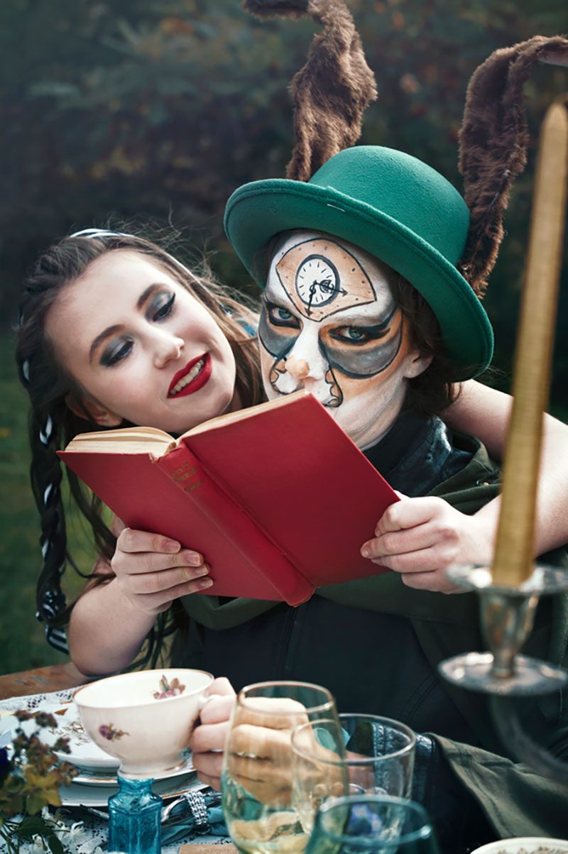 Enter the looking glass into this "Alice in Steamland" party inspiration