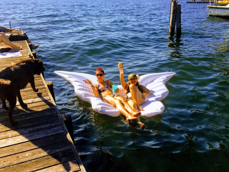 funboy angel wings pool float as seen on offbeat home
