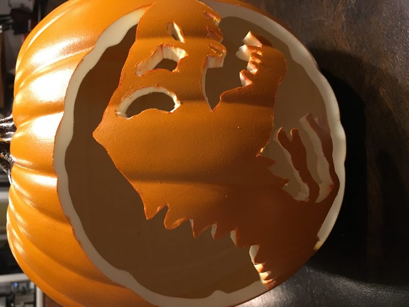 How to carve a foam pumpkin
