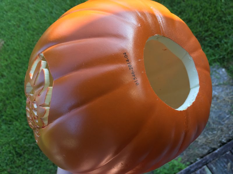 How to carve a foam pumpkin