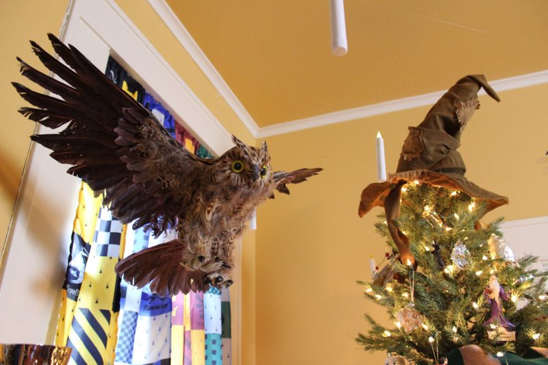 Don your handknit sweaters for this spectacular Christmas at Hogwarts decor
